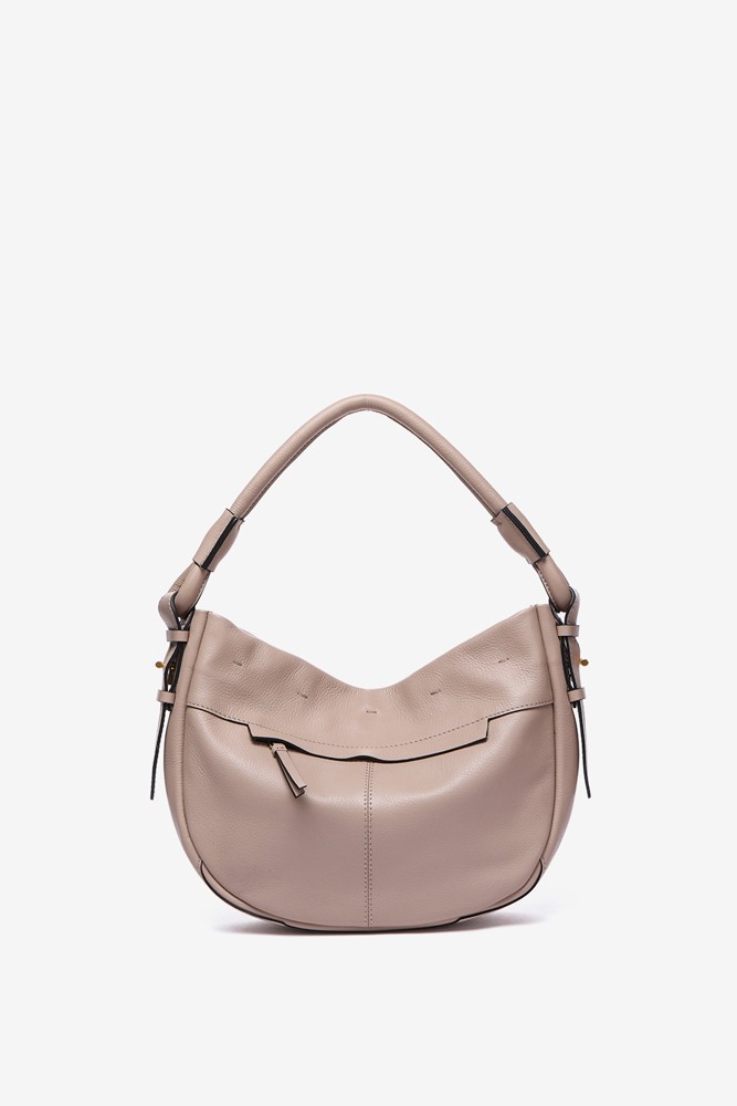 Abbacino Bolso de hombro en piel beige Ahorra y exporta