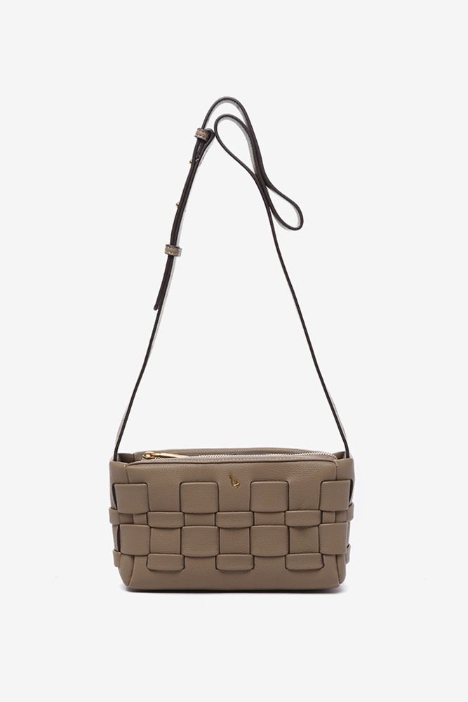 Abbacino Bandolera en materiales reciclados trenzados taupe Precios de Black Friday