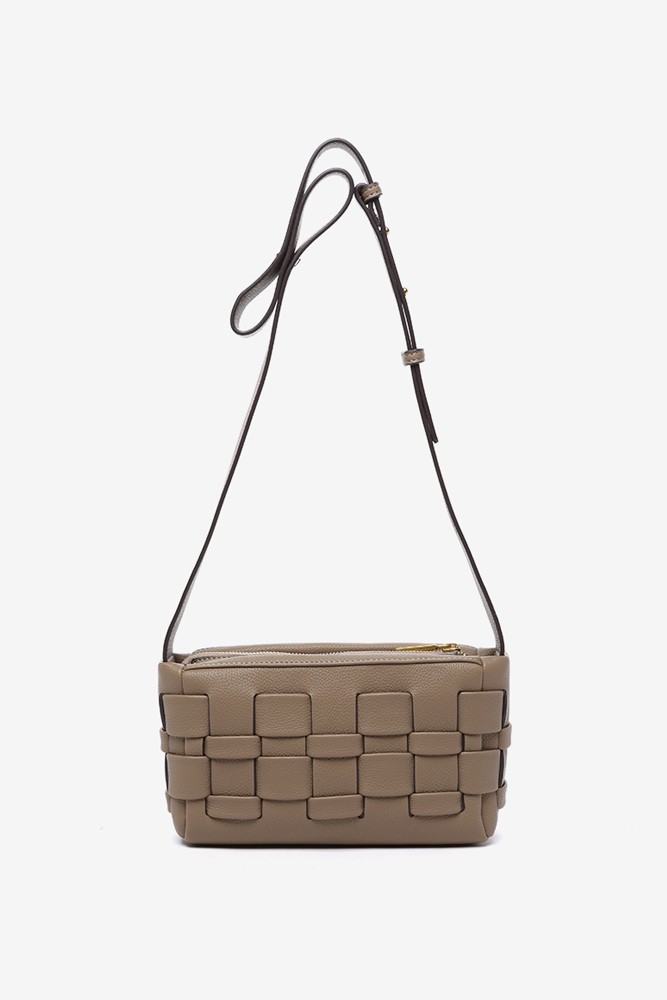 Abbacino Bandolera en materiales reciclados trenzados taupe Precios de Black Friday