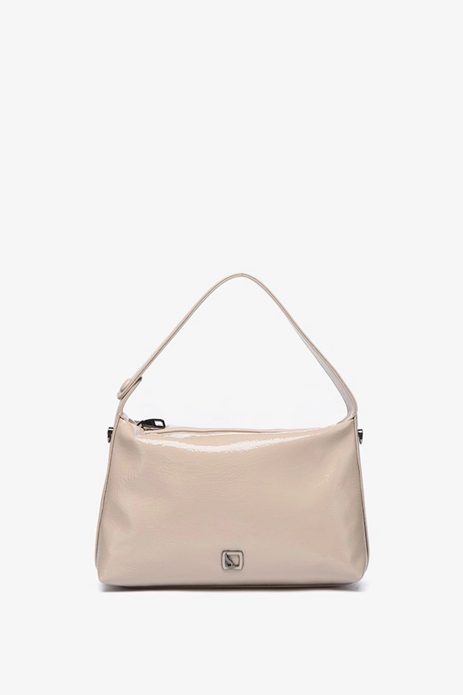 Abbacino Bolso de hombro en charol beige Oferta exclusiva