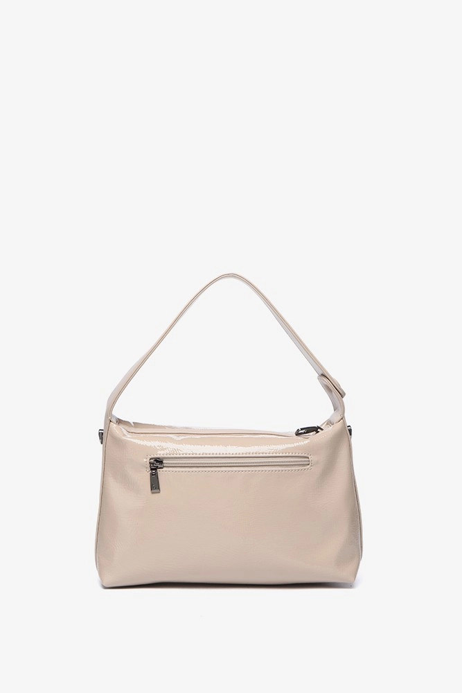 Abbacino Bolso de hombro en charol beige Oferta exclusiva