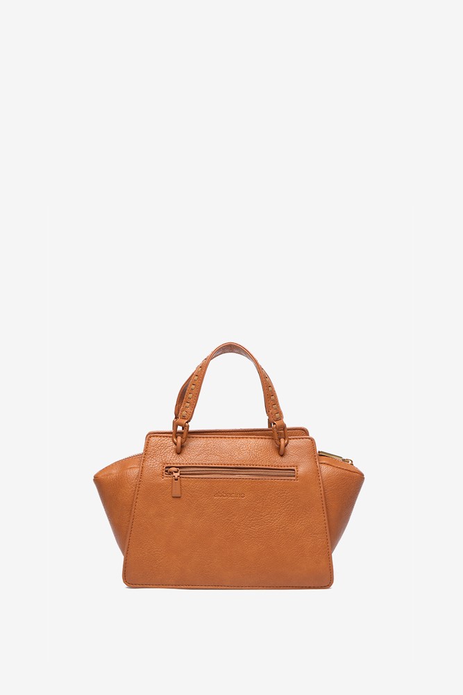 Abbacino Bolso de mano pequeño en materiales reciclados cognac Descuento por venta flash