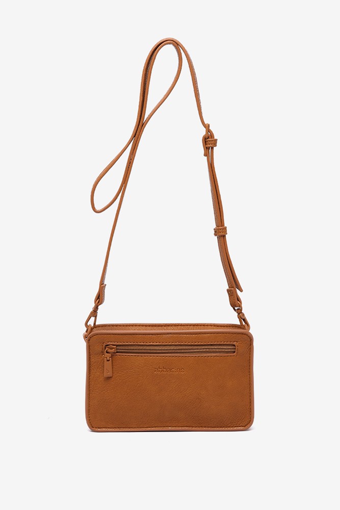 Abbacino Bandolera en materiales reciclados cognac Ofertas especiales