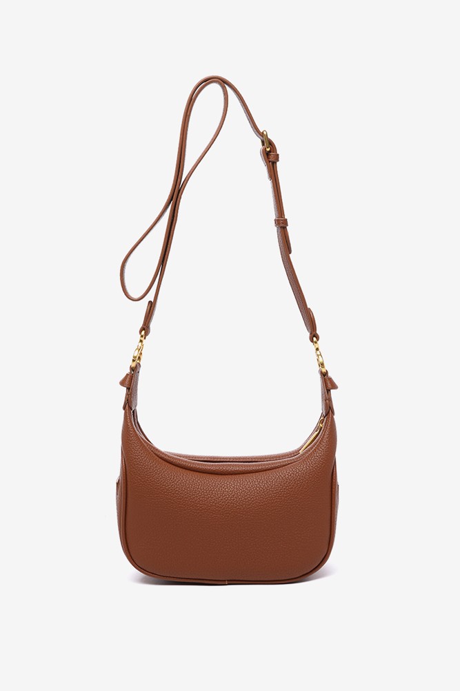 Abbacino Bandolera con borla en materiales reciclados cognac Grandes ahorros