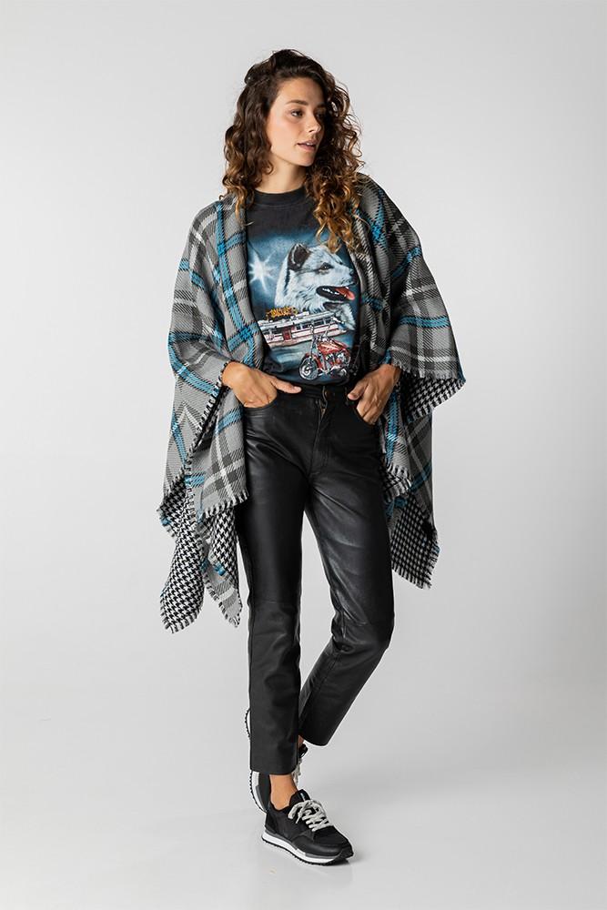 Abbacino Poncho de mujer reversible en negro Rebajas