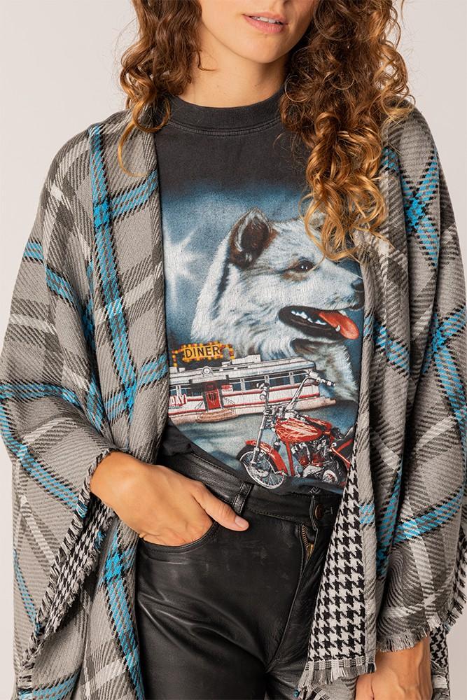 Abbacino Poncho de mujer reversible en negro Rebajas