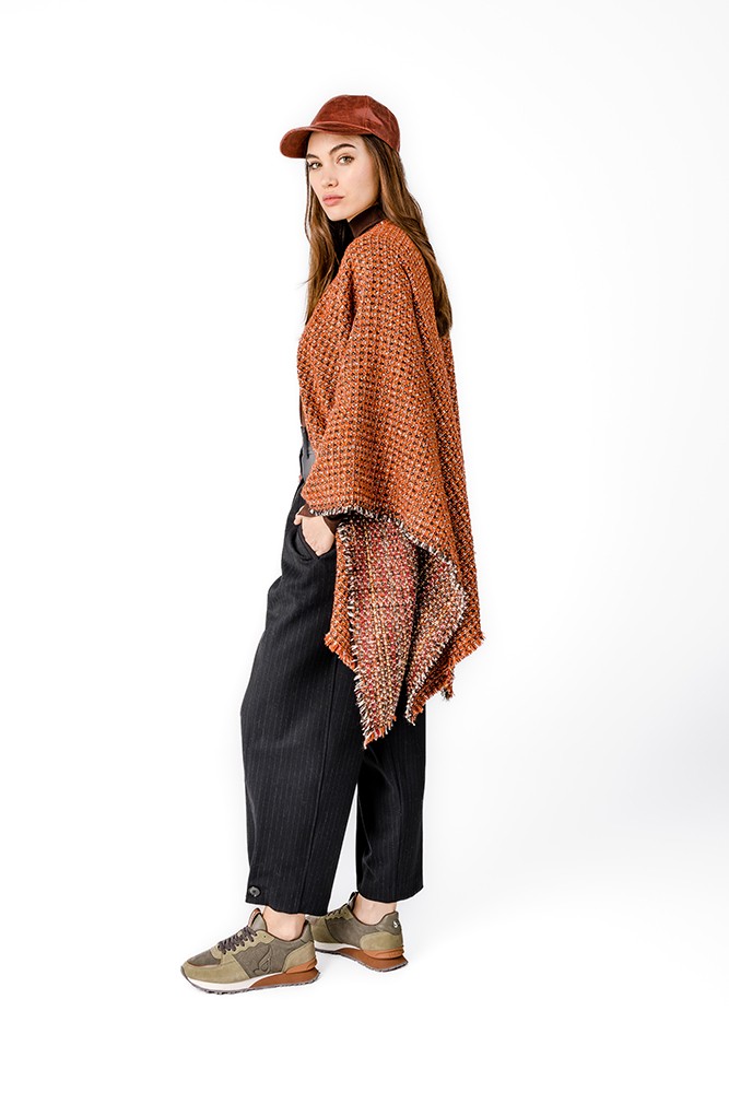 Abbacino Poncho en tonos naranjas Oferta especial