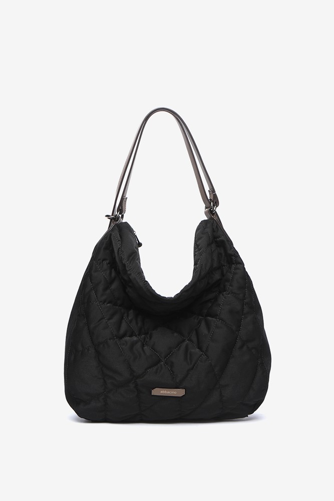Abbacino Bolso-mochila acolchado en materiales reciclados negro Últimos 2 días