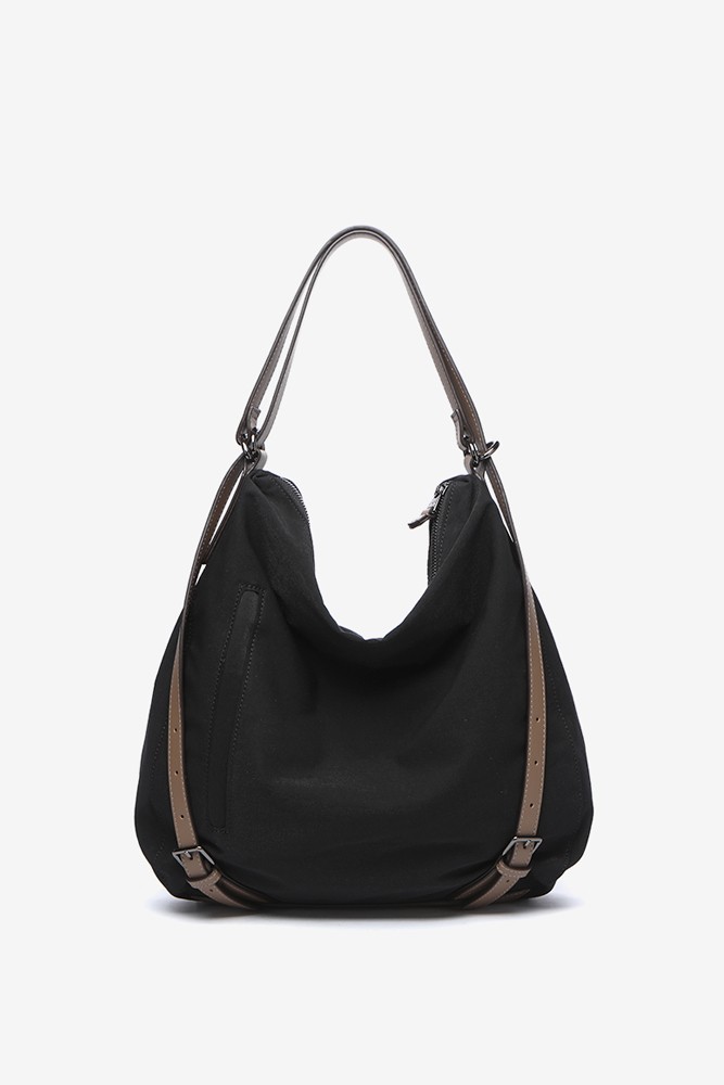Abbacino Bolso-mochila acolchado en materiales reciclados negro Últimos 2 días