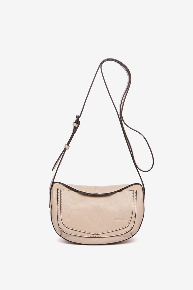 Abbacino Bandolera pequeña de piel en beige Envío internacional gratuito