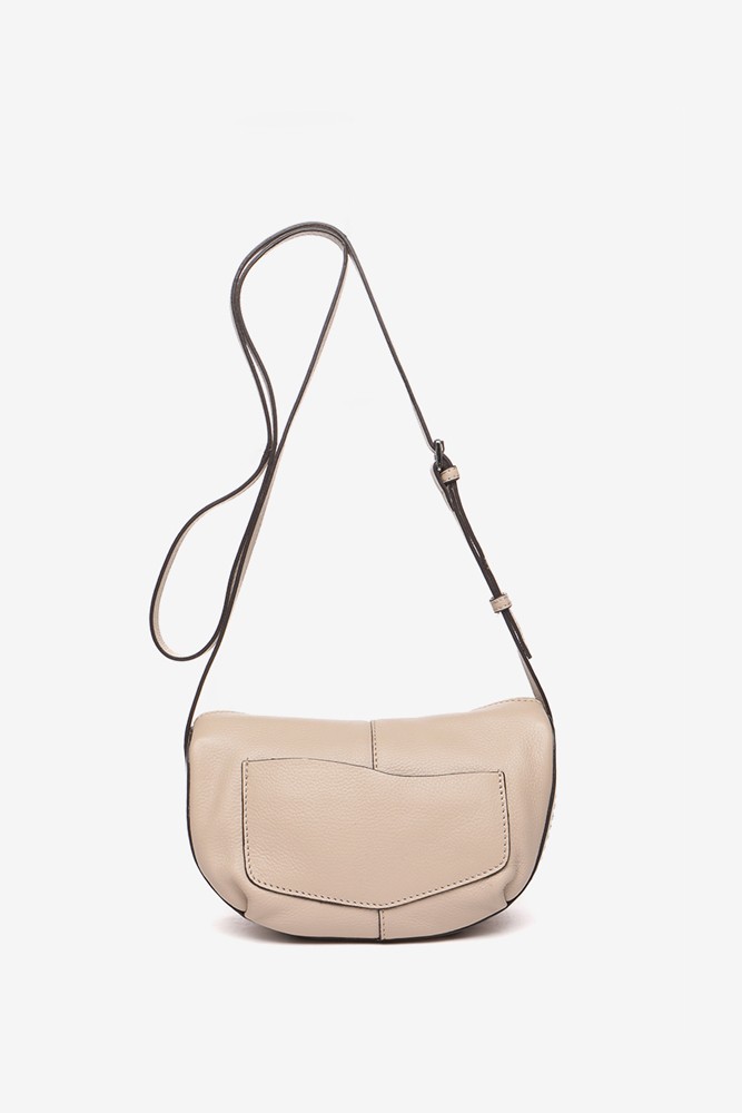 Abbacino Bandolera pequeña de piel en beige Envío internacional gratuito