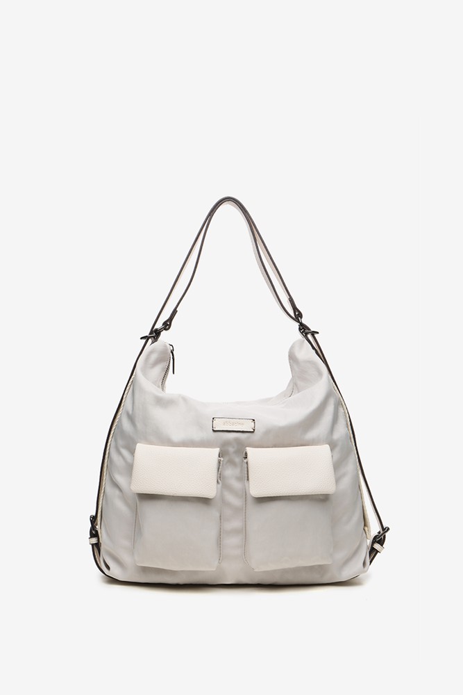 Abbacino Bolso-mochila de mujer con estampado en beige Ahorra y exporta