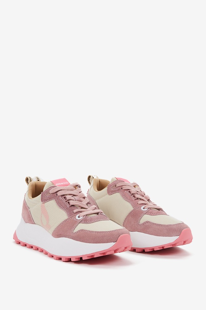 Abbacino Zapatilla de mujer estilo 'runner' en rosa Rebajas de fin de temporada