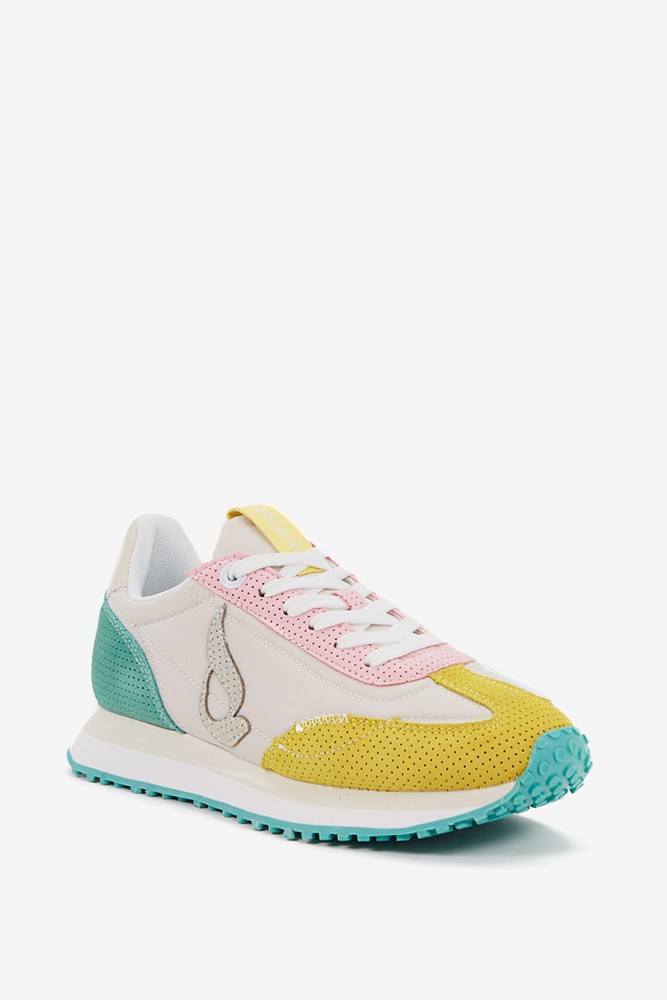 Abbacino Zapatilla de mujer troquelada en gris Outlet