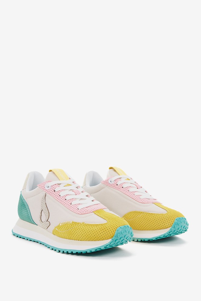 Abbacino Zapatilla de mujer troquelada en gris Outlet