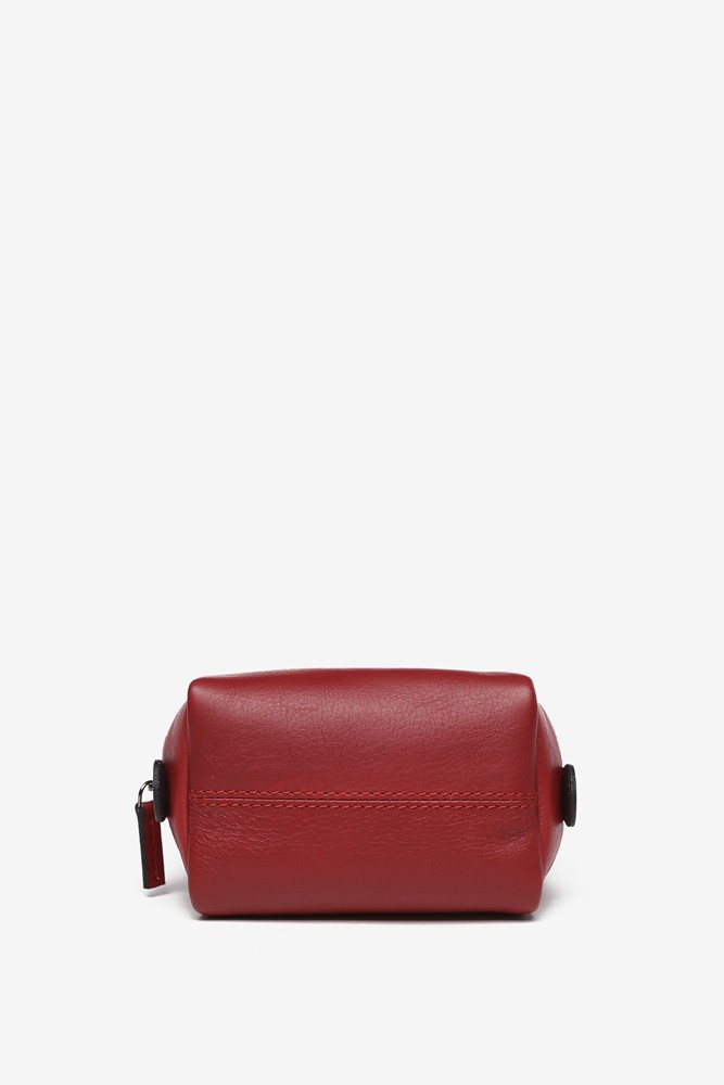 Abbacino Neceser mediano en piel roja En oferta