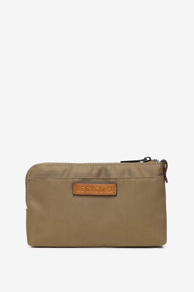 Abbacino Neceser plano de mujer en materiales reciclados camel Tienda