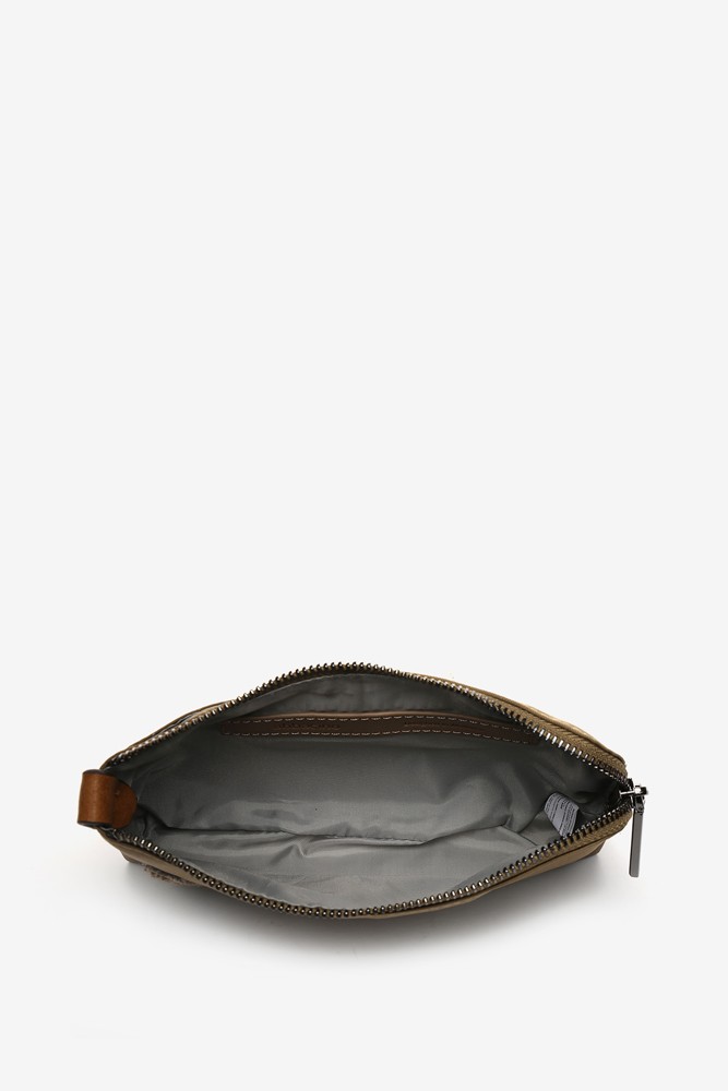 Abbacino Neceser plano de mujer en materiales reciclados camel Tienda