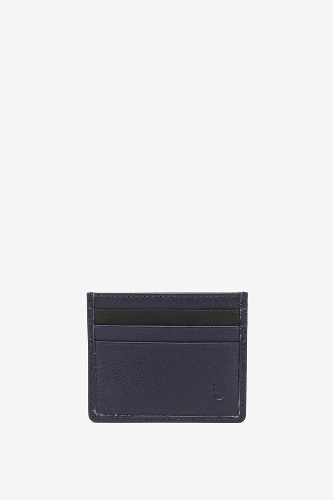 Abbacino Tarjetero en piel metalizada azul Mejor oferta