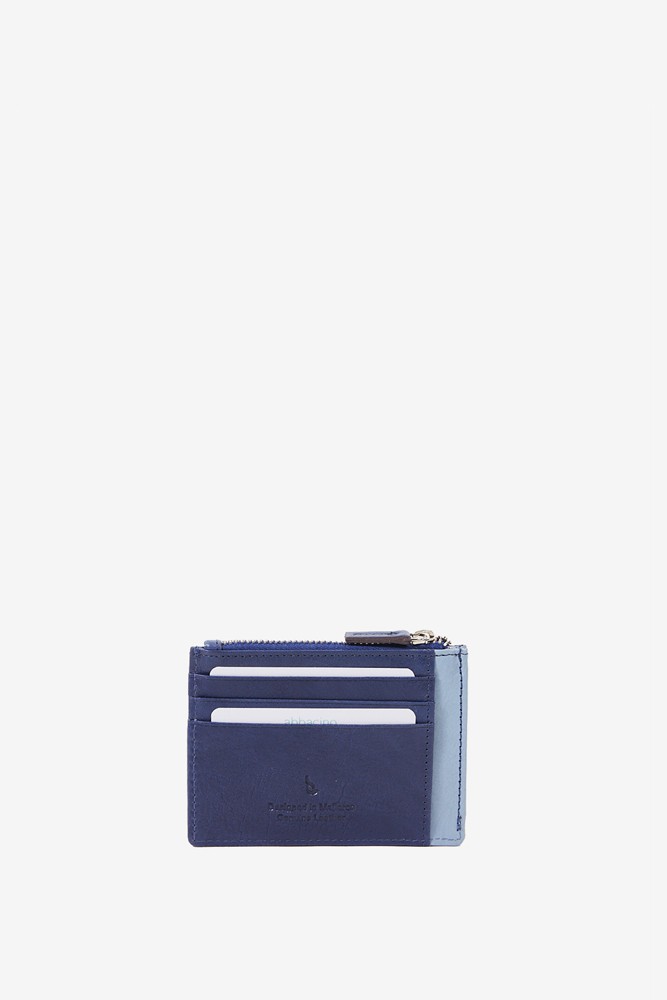 Abbacino Tarjetero-monedero de mujer en piel azul Rebajas online