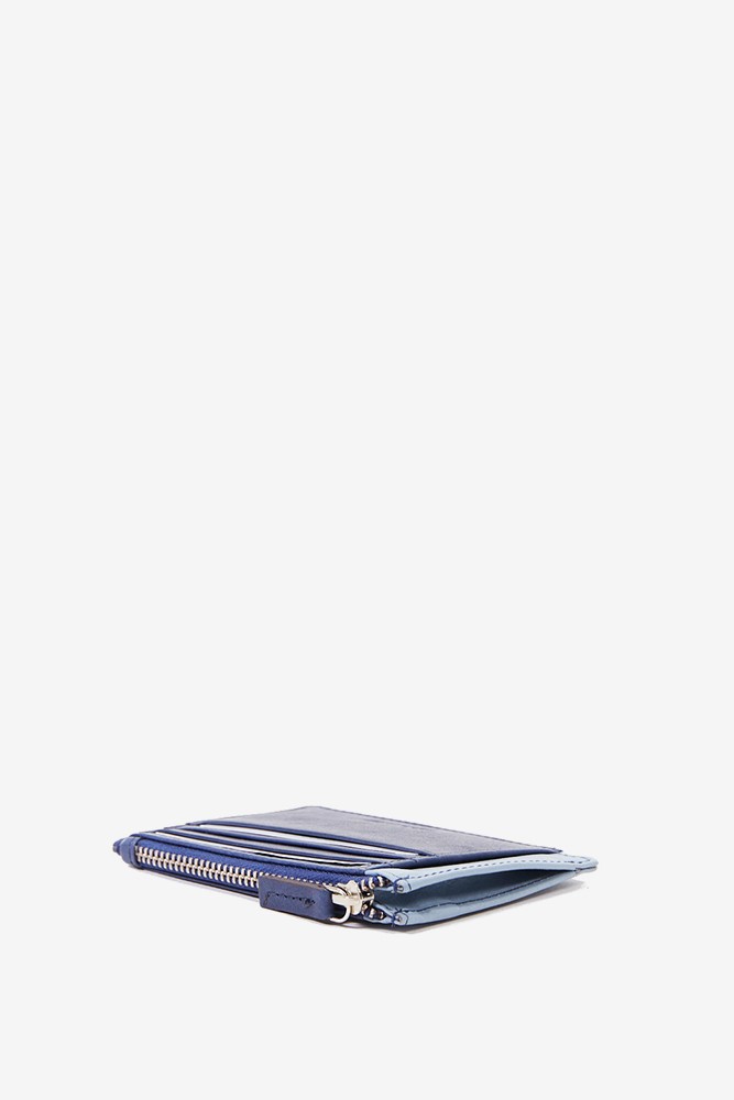 Abbacino Tarjetero-monedero de mujer en piel azul Rebajas online