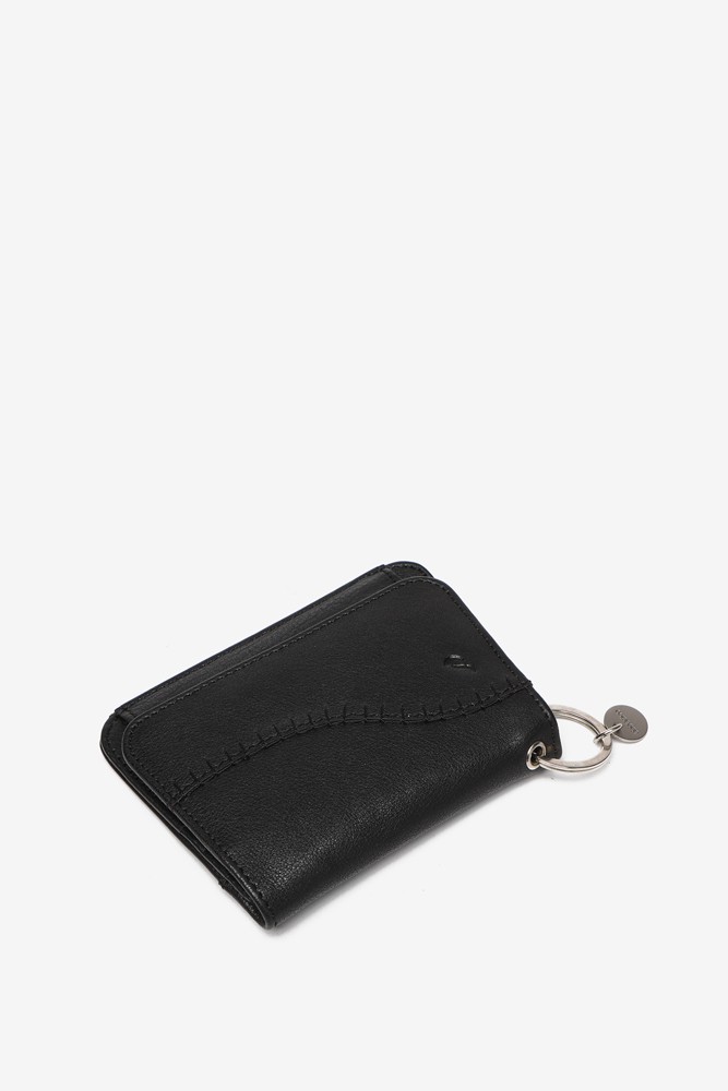 Abbacino Monedero de piel en negro Oferta especial
