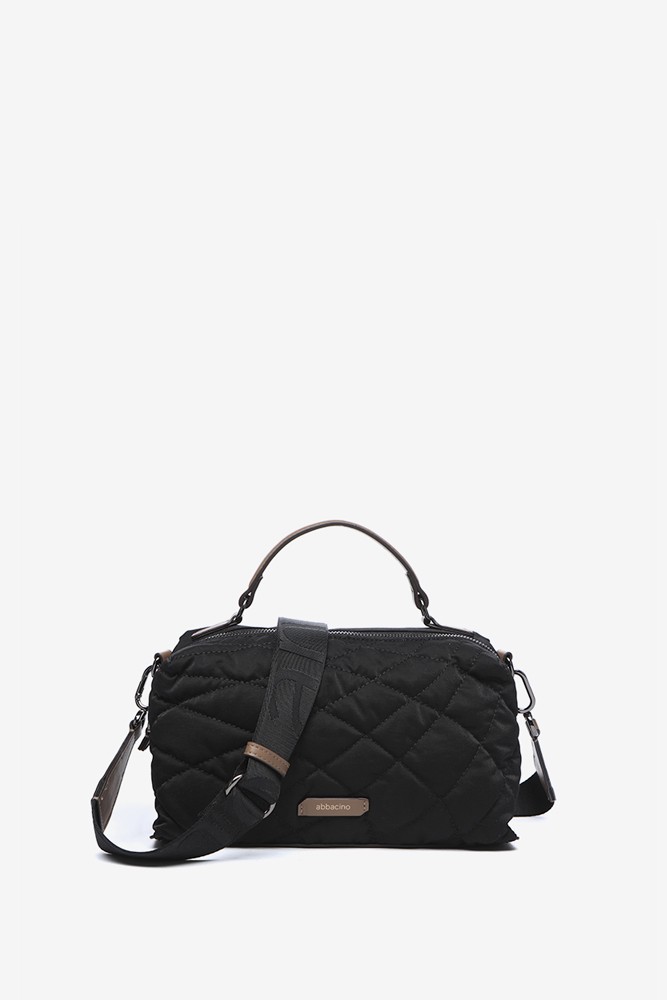 Abbacino Bandolera acolchada en materiales reciclados negro Envío gratis