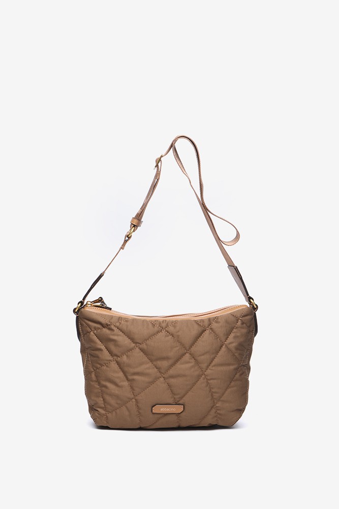 Abbacino Bandolera acolchada en materiales reciclados camel Último día