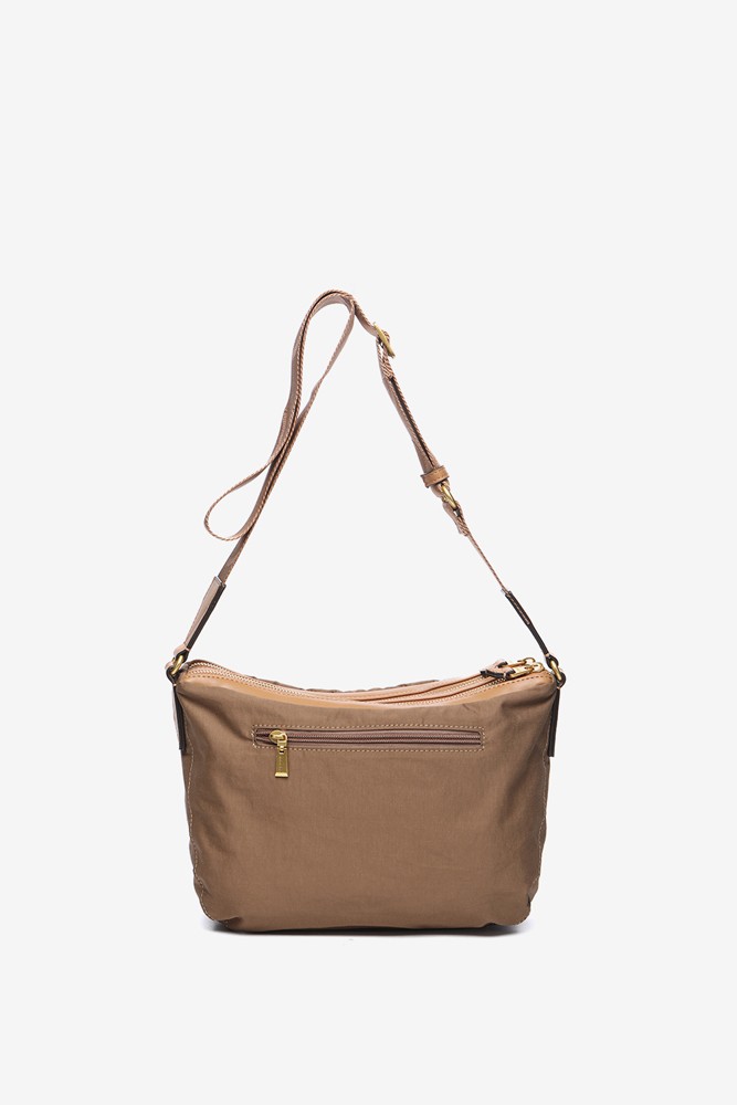 Abbacino Bandolera acolchada en materiales reciclados camel Último día