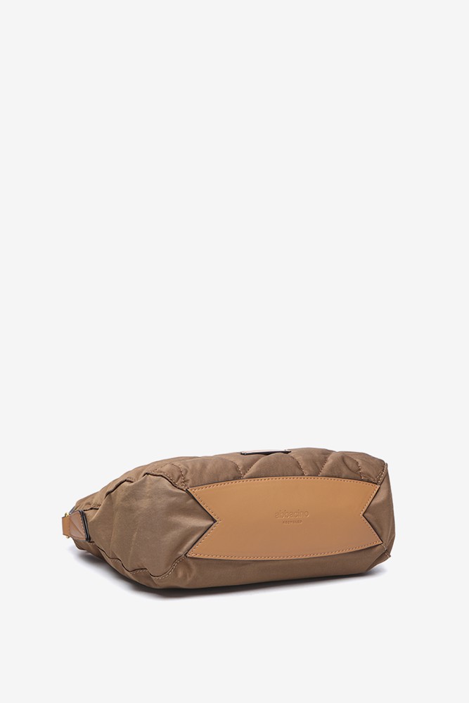 Abbacino Bandolera acolchada en materiales reciclados camel Último día