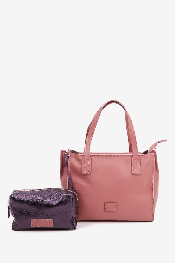 Abbacino Bolso shopper pequeño en piel rosa Envío internacional gratuito