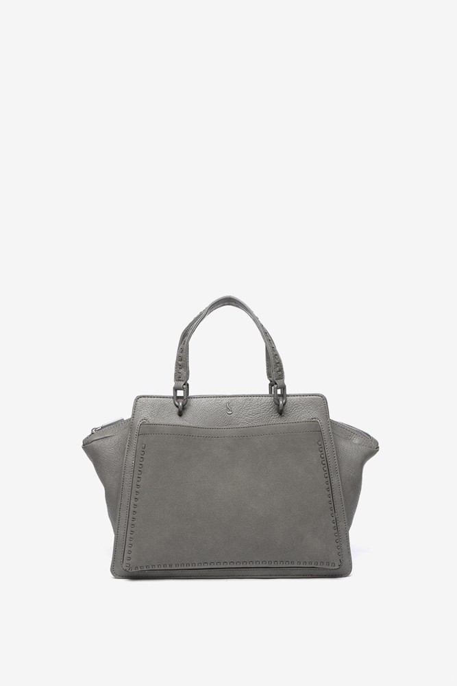 Abbacino Bolso de mano en materiales reciclados gris Limitado a 3 días