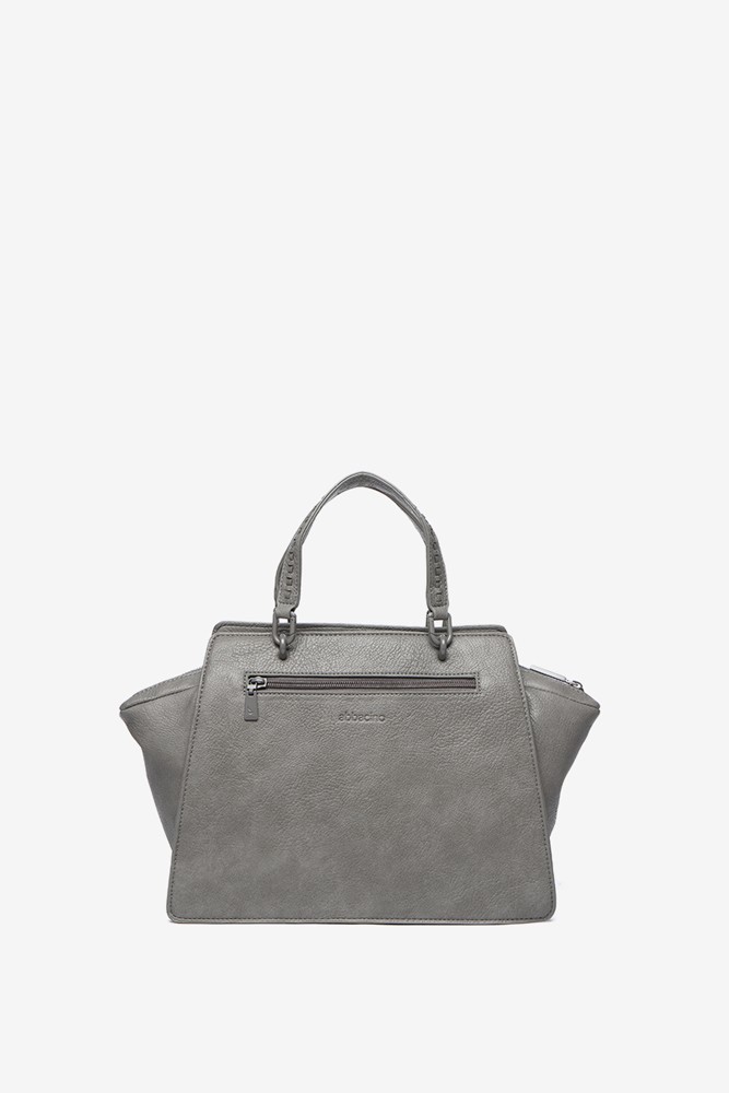 Abbacino Bolso de mano en materiales reciclados gris Limitado a 3 días