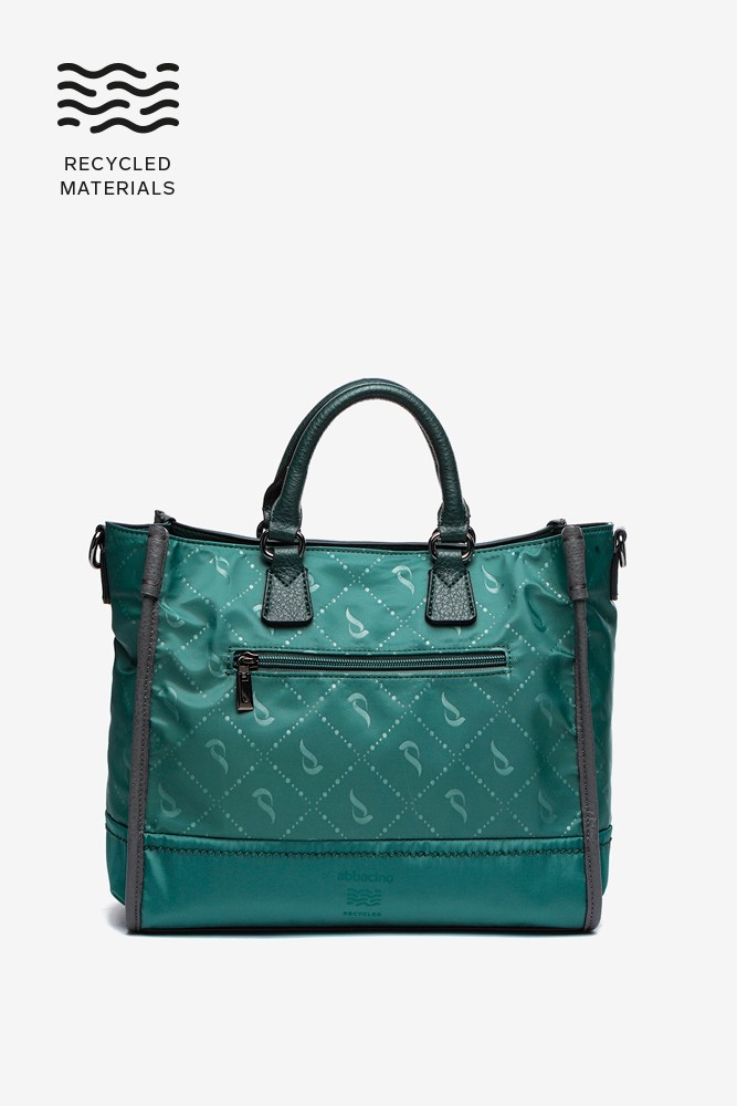Abbacino Bolso shopper en materiales reciclados verde Ofertas especiales