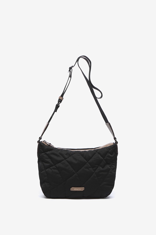 Abbacino Bandolera acolchada en materiales reciclados negro Rebajas de fin de temporada