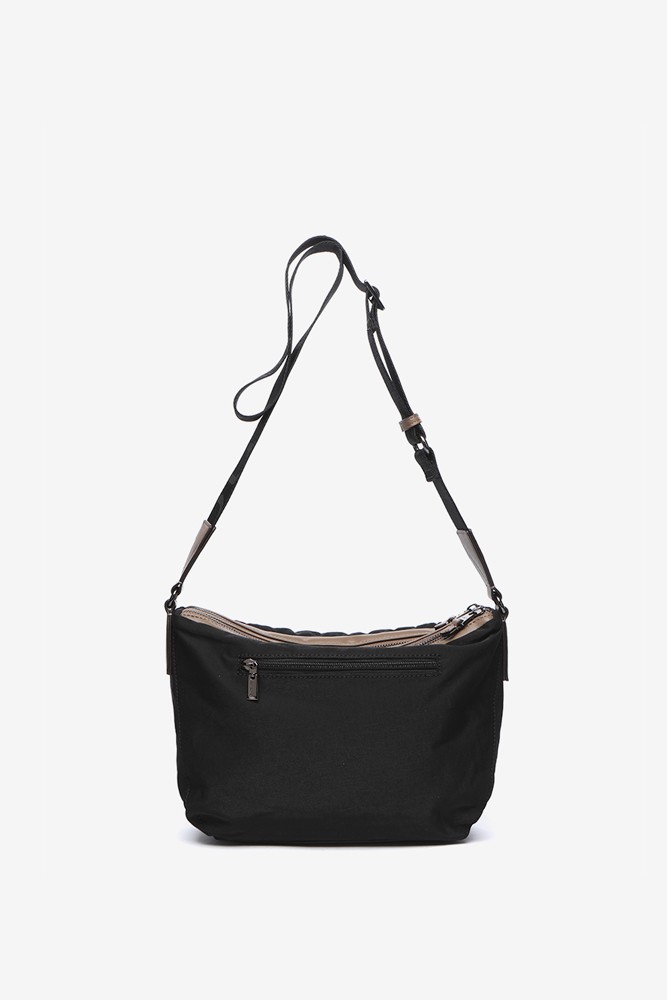Abbacino Bandolera acolchada en materiales reciclados negro Rebajas de fin de temporada