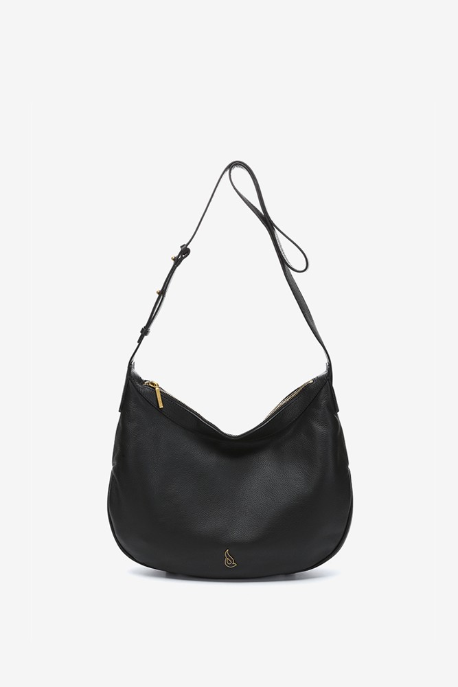 Abbacino Bolso de hombro en piel negra En línea