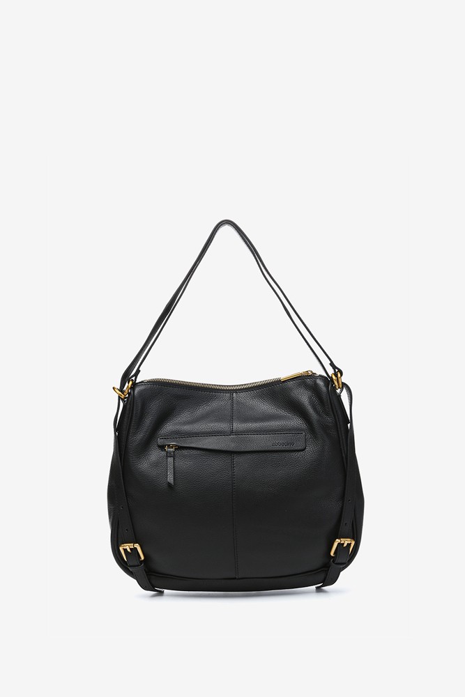 Abbacino Bolso - mochila en piel negra Outlet
