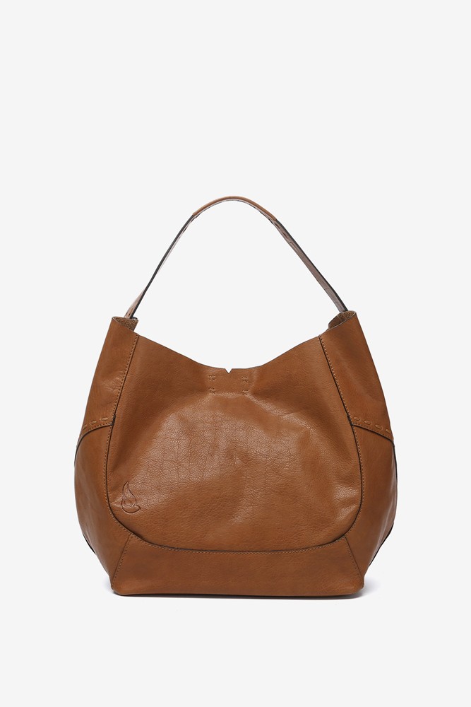Abbacino Bolso de hombro en piel cognac Ofertas
