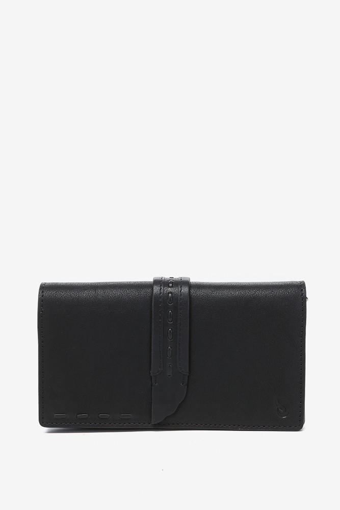 Abbacino Bandolera mini en piel negra Gran oferta