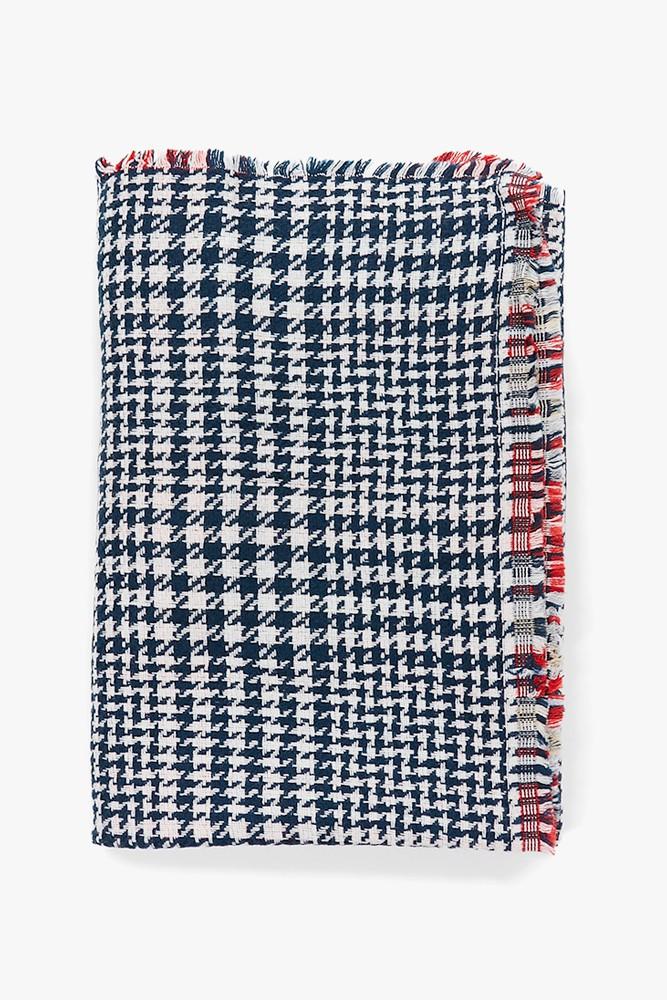 Abbacino Bufanda de mujer reversible en azul y rojo Liquidación