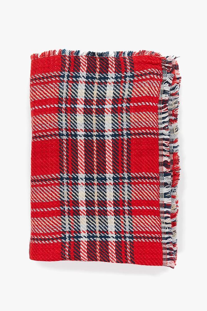 Abbacino Bufanda de mujer reversible en azul y rojo Liquidación
