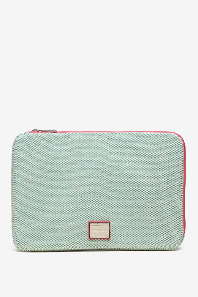 Abbacino Funda para el portátil en tejido verde Oferta especial de fábrica