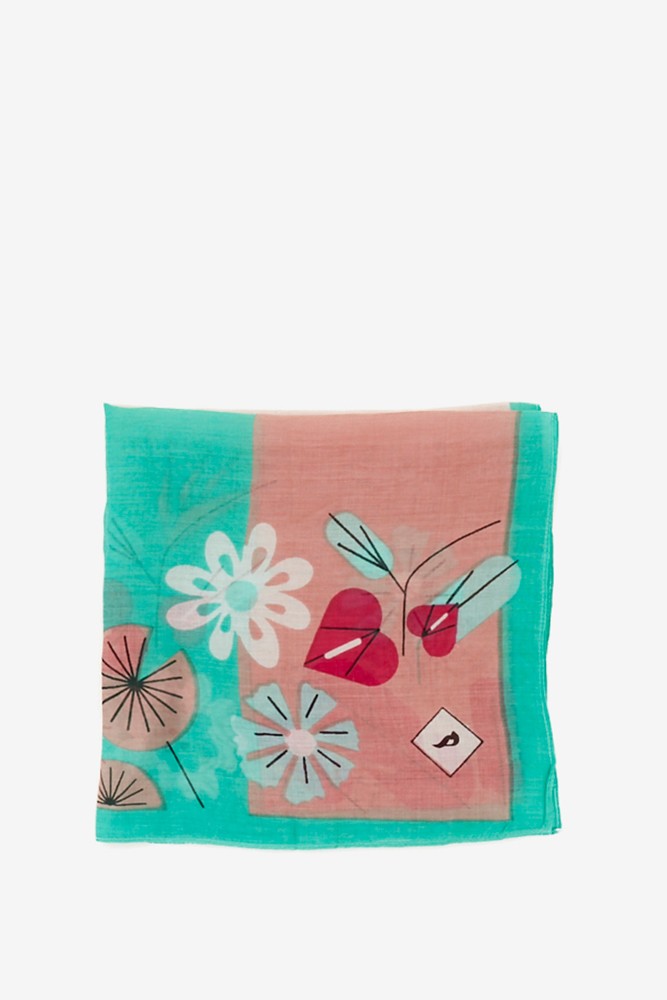Abbacino Bandana con estampado floral en azul Promoción trimestral