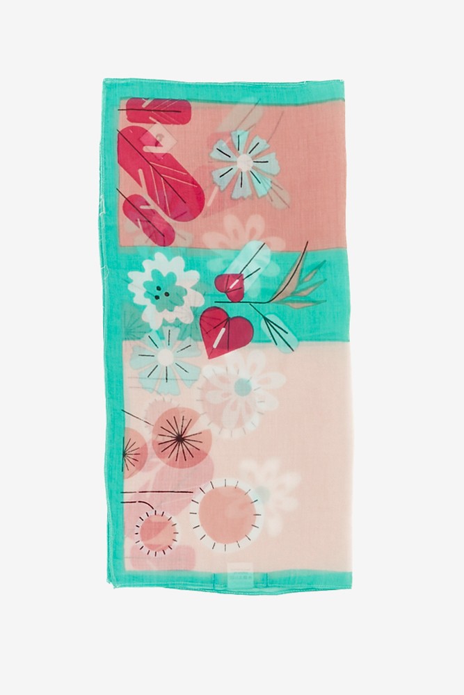 Abbacino Bandana con estampado floral en azul Promoción trimestral