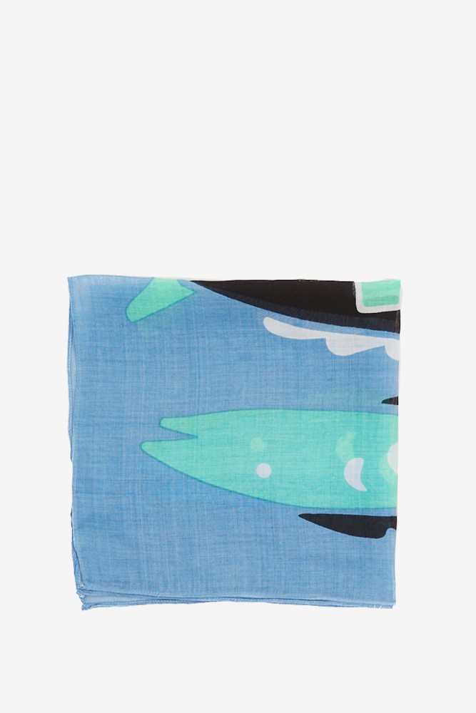 Abbacino Bandana con estampado de peces en azul Solo queda un día