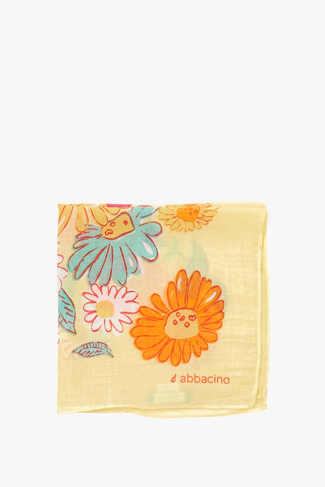 Abbacino Bandana con estampado floral en amarillo Grandes descuentos