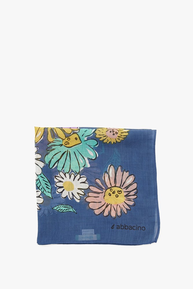 Abbacino Bandana con estampado floral en azul Limitado a 3 días