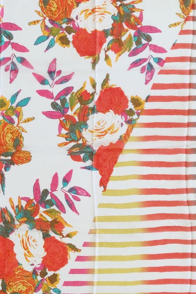 Abbacino Pañuelo de mujer de viscosa con print floral en rosa Última moda