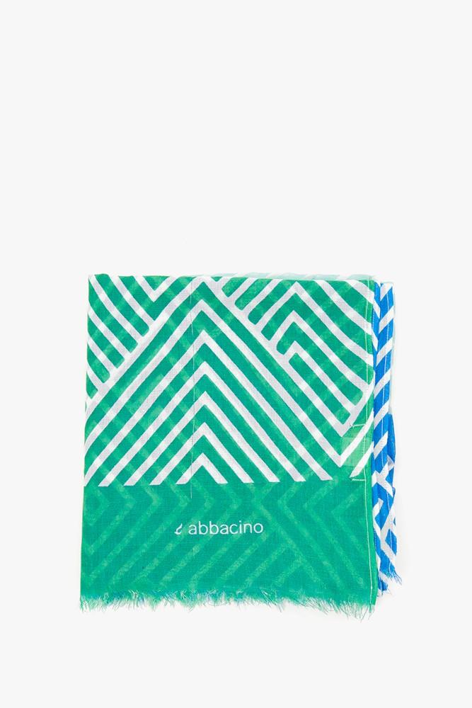 Abbacino Pañuelo de mujer con estampado geométrico en turquesa Ofertas de temporada